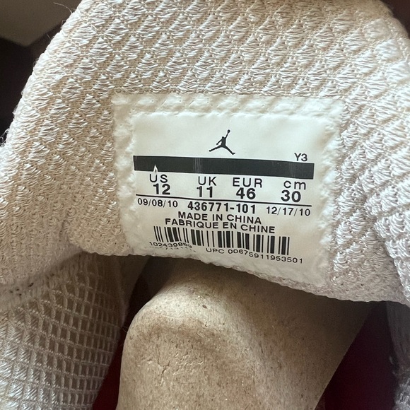 Nike Air Jordan 2011 White Grey Men's Size 12 Model # 436771-101 - Picture 4 of 10